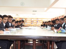 Students at CMR University Library